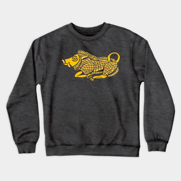 Scythian wild boar at a gallop - timeless abstraction Crewneck Sweatshirt by LeahHa